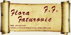 Flora Faturović vizit kartica